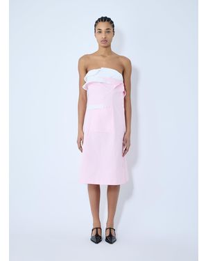 Miu Miu Poplin Dress - White