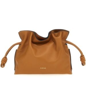 Loewe 'Flamenco' Mini Clutch - Brown