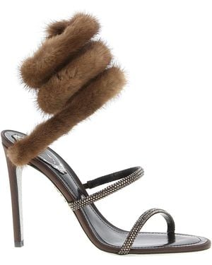 Rene Caovilla 'Lindsey' Sandals - Metallic