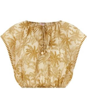 Eres 'Crocodile' Top - Metallic