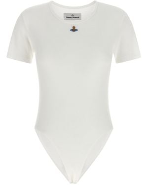 Vivienne Westwood 'Orb Bas Relief' Bodysuit - White