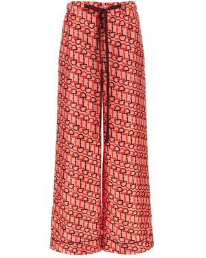 Gucci Horsebit Print Pants - Red
