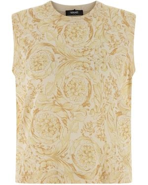 Versace 'Barocco' Vest - Natural