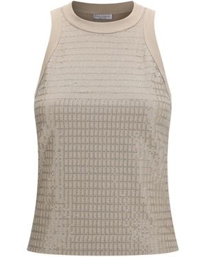 Brunello Cucinelli Top - Gray