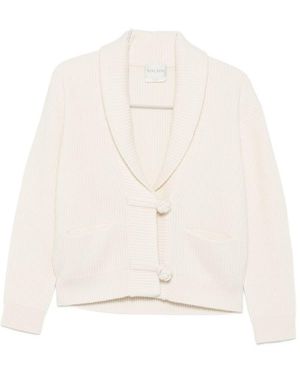 forte_forte Cashmere Blend Cardigan - White