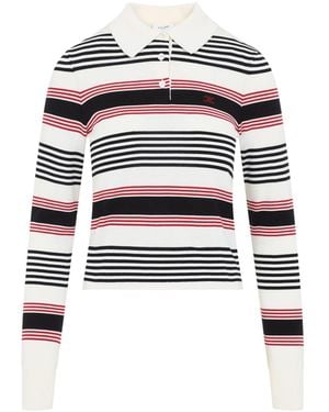 Celine Polo Sweater - White