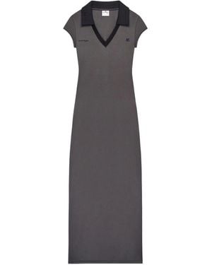 Courreges Sports Polo Long Dress Clothing - Gray