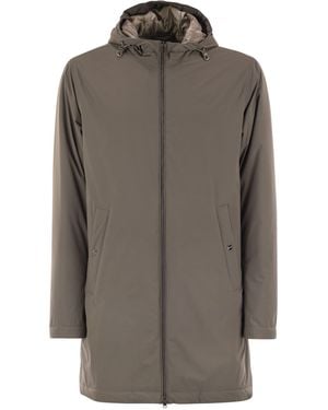 Herno Long Nylon Jacket - Gray