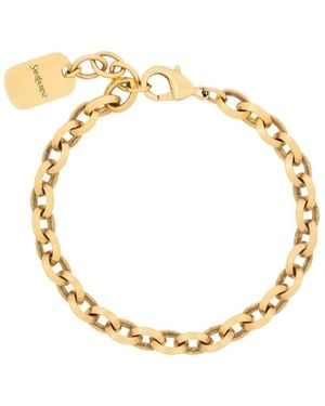 Saint Laurent Bracciale A Catena - Metallic