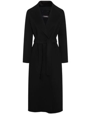 Max Mara Wool Long Coat - Black