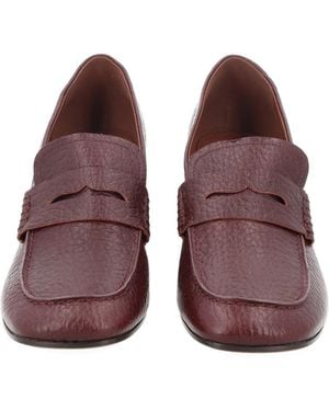 Dries Van Noten Leather Loafers - Purple