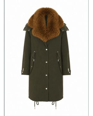 Moncler Halicte Long Parka - Green