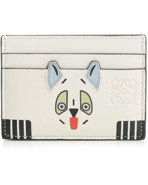 Loewe "Futurist Cat" Card Holder - White