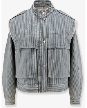 Isabel Marant Marant Etoile Edany Cotton Twill Jacket - Gray