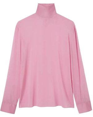 Gucci Silk Stretch Chiffon High Neck - Pink