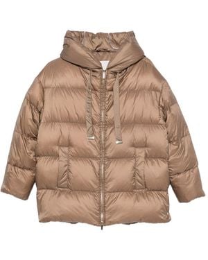 Max Mara Midi Down Vest - Natural