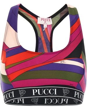 PUCCI 'Iride' Sporty Top - Red
