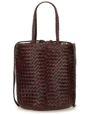 Dragon Diffusion Buff Leather Handbag - Brown