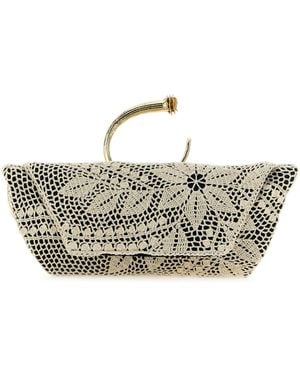 Magda Butrym Crochet Clutch - Metallic