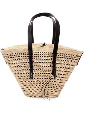Loewe Paula's Ibiza 'Braid' Medium Basket Bag - Natural