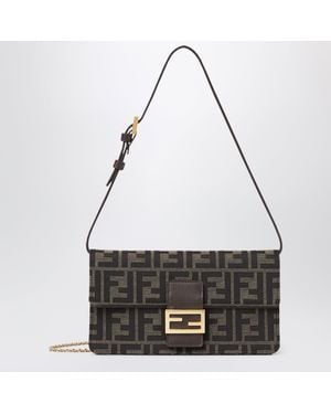 Fendi Tube Wallet On Chain - Black