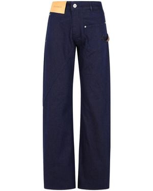 JW Anderson Workwear' Cotton Pants With Twisted Leg in