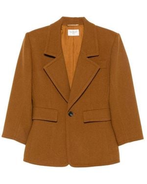 Saint Laurent Jackets - Brown