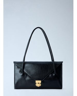 Marni East West Flap Closure Shoulder Bag - Blue