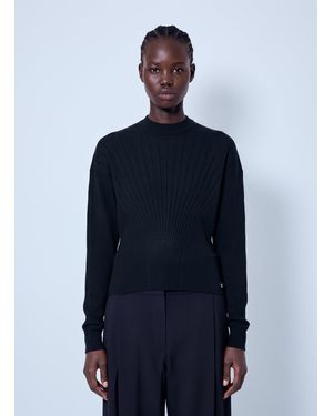 Sportmax Ribbed Knit Sweater - Blue