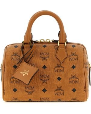 MCM 'Ella Boston' Small Handbag - Brown