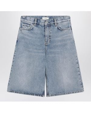 TOTEME True Vintage Denim Bermuda Shorts - Blue