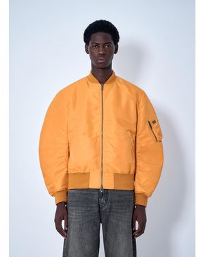 Martine Rose Bomber Jacket With Ribbed Trims - Orange