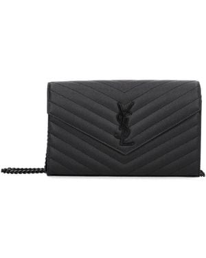 Saint Laurent Chain Pouch - Gray