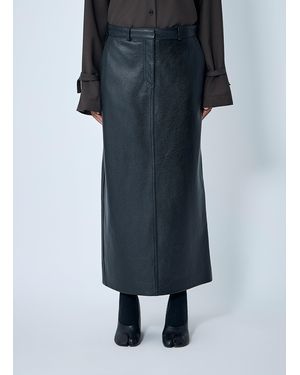 TOTEME Leather Skirt - Blue