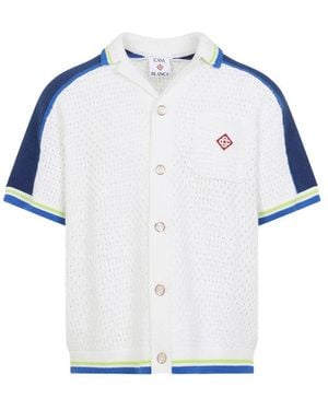 CASABLANCA Crochet Shirt - Blue