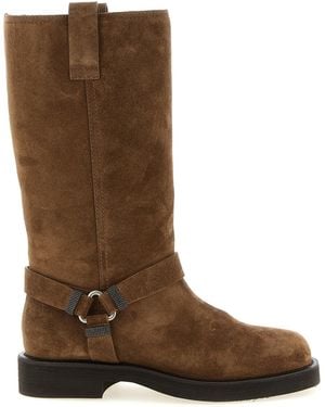 Brunello Cucinelli Monile Suede Boots - Brown