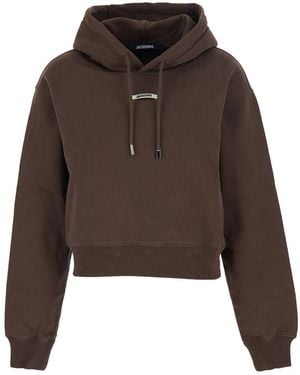 Jacquemus Le Hoodie Gros Grain - Brown