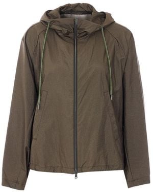 Herno Shiny Tech Crinkle Jacket<Br - Green