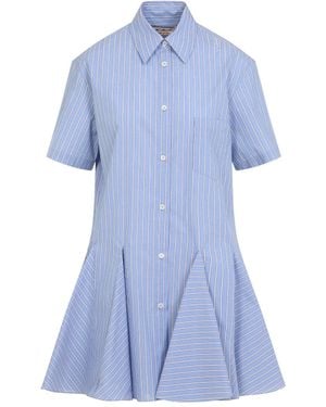 Marni China Cotton Mini Dress - Blue