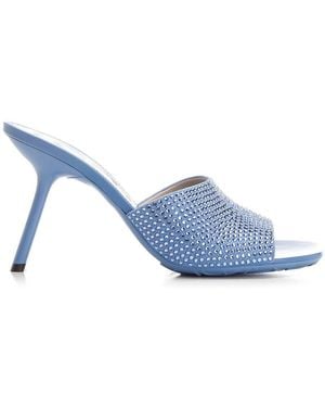 Loewe "Petal" Heeled Sandal - Blue
