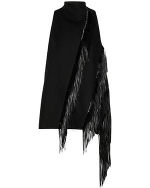 Sportmax Fringed Cotton Top - Black