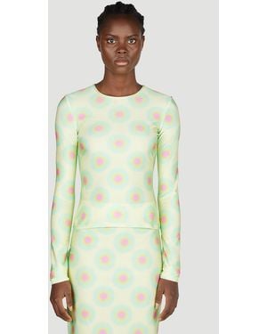 Sportmax Op Art Top - Green