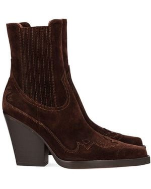 Paris Texas Embroidered "Dallas" Boot - Brown