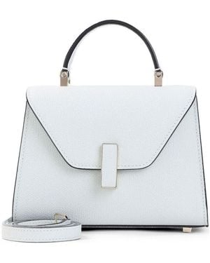 Valextra Iside Micro Leather Handbag - White
