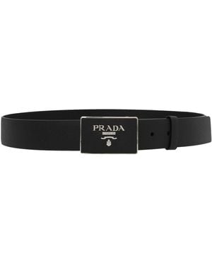 Prada Logo Belt - Black