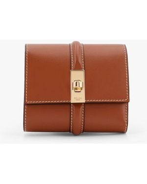 Celine Small Trifold Wallet 16 in Natural | Lyst