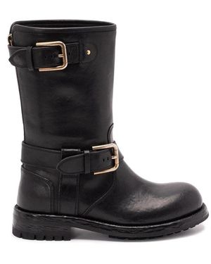 Dolce & Gabbana Biker Boots - Black