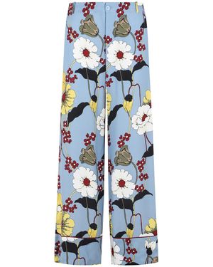 Marni Light Viscose Pants - Blue