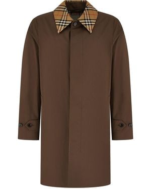 Burberry Clothing Coats - Brown