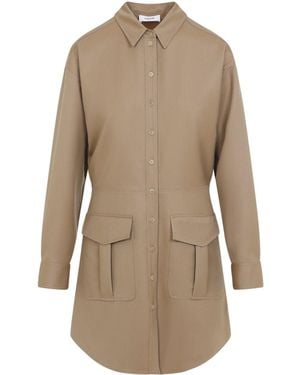 Celine Wool Mini Dress - Natural